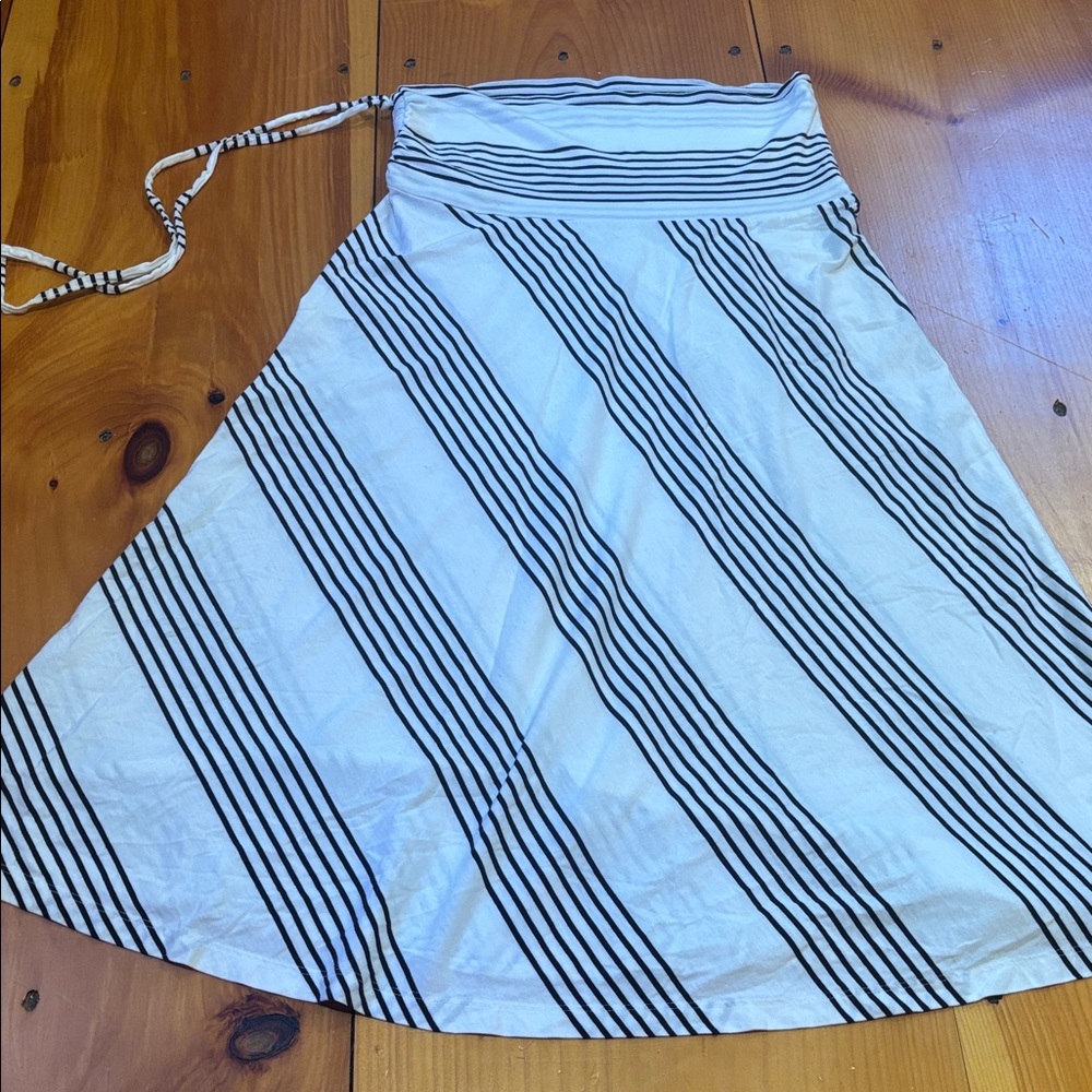 PATAGONIA S Sophie Stripe Diagonal Kamala Skirt Ties Midi Organic